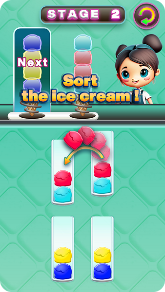 Sort the ice-cream!