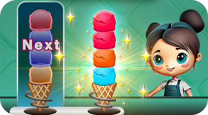 a girl with an ice cream